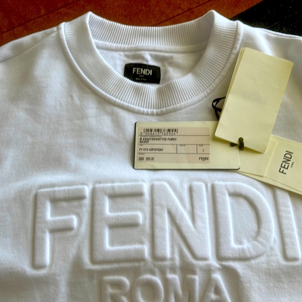 FENDI Knitted Sweater BIANCO